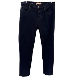 7 For All Mankind Josefina Skinny Boyfriend Jeans Black Luxe Vintage 31x27 Denim